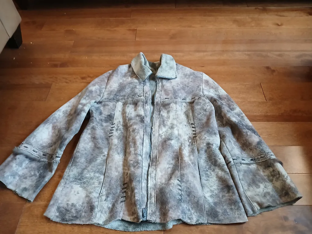 Suade leather handmade coat photo 1