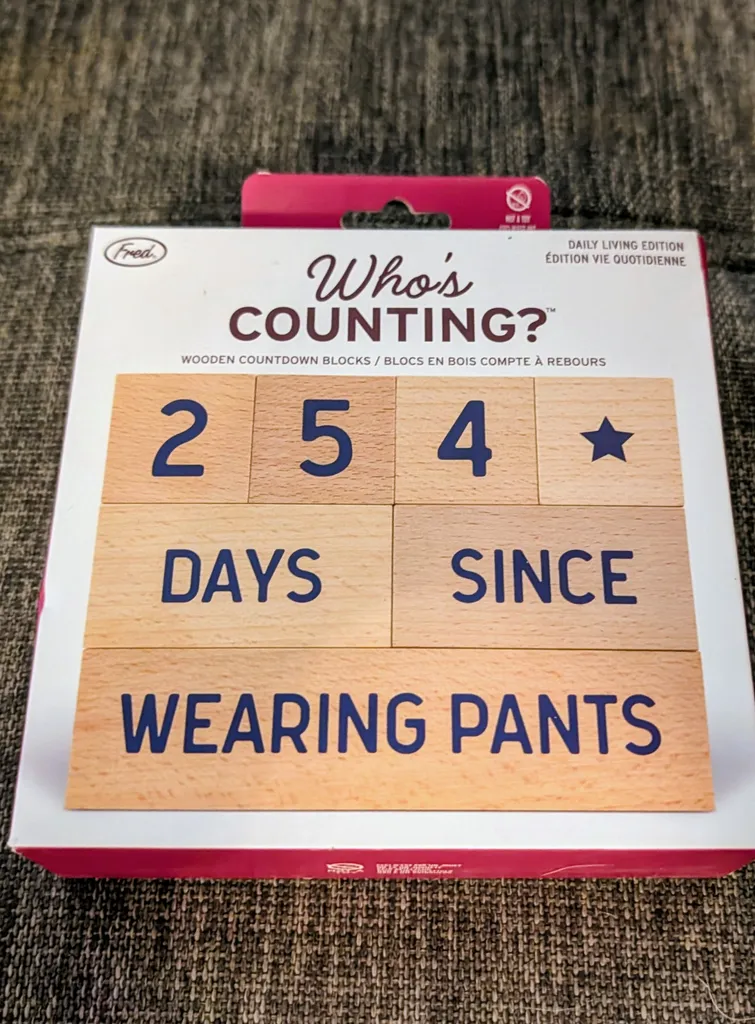 Brand New Who's Counting Wooden Countdown Blocks photo 1