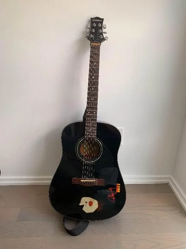 KISS Silvertone Paul Stanley Dark Star Limited Edition Acoustic photo 1