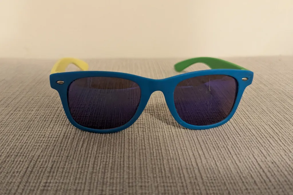 Blue, Yellow, Green Sunglasses photo 1