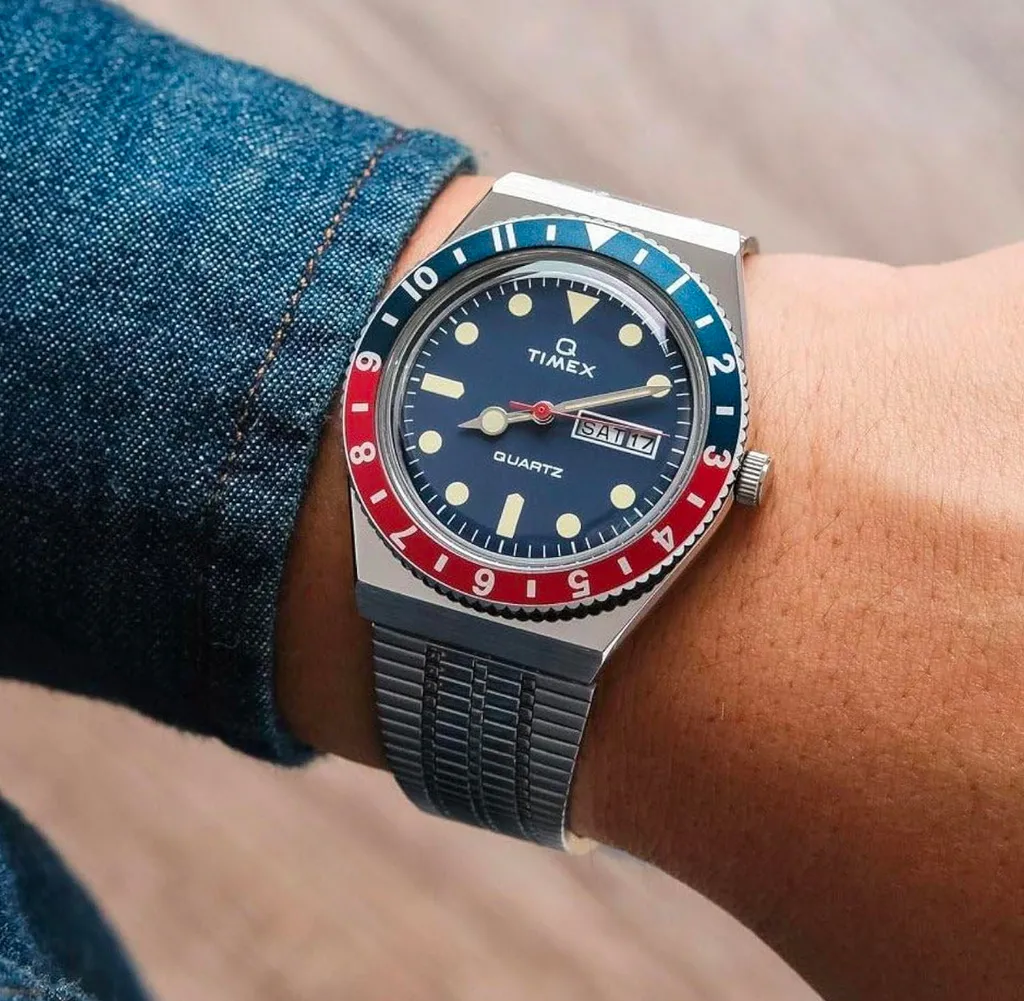Timex “Pepsi” 38 mm Q Reissue  photo 1