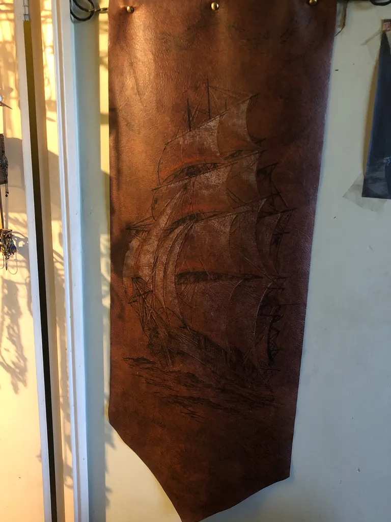 Leather wall art photo 1