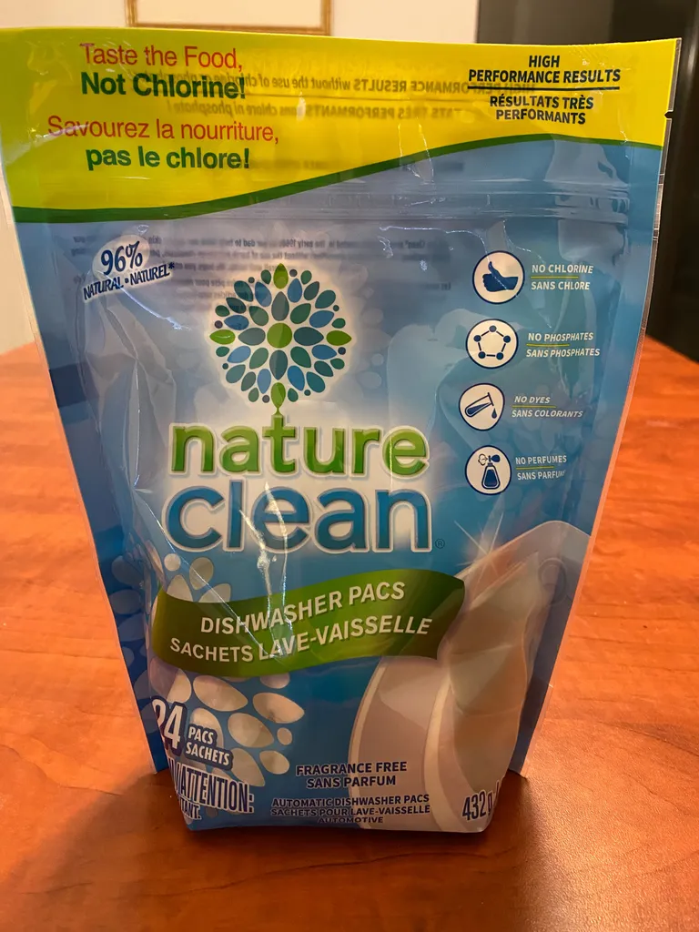 Nature Clean dishwasher detergent 24 pacs photo 1