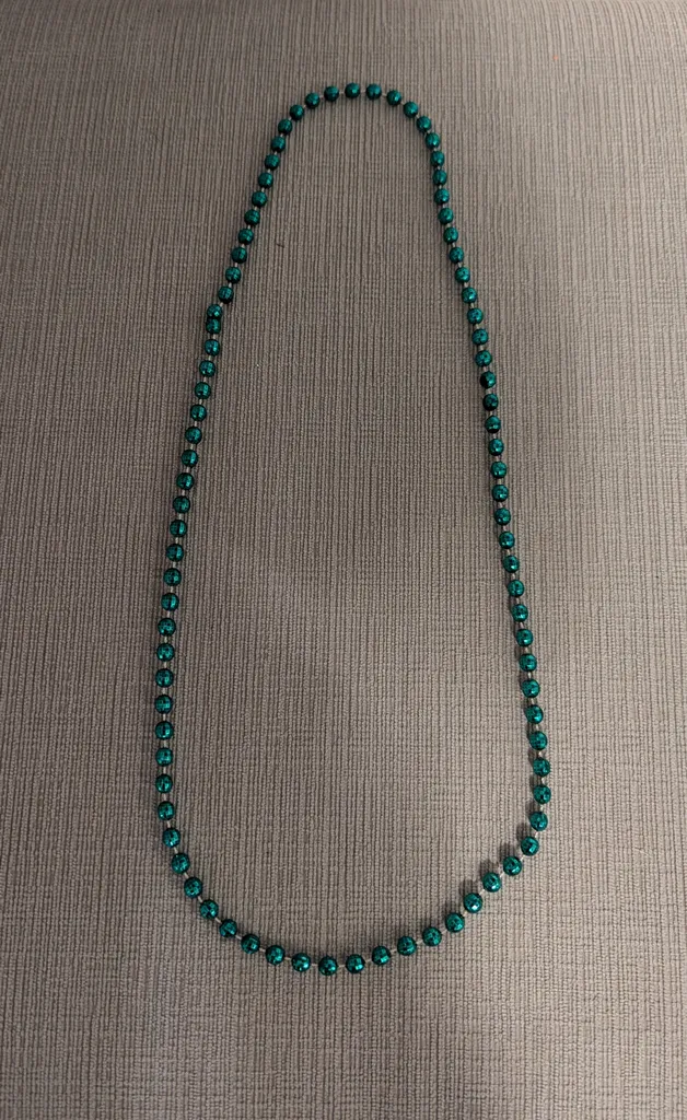 Teal Beaded Necklace photo 1