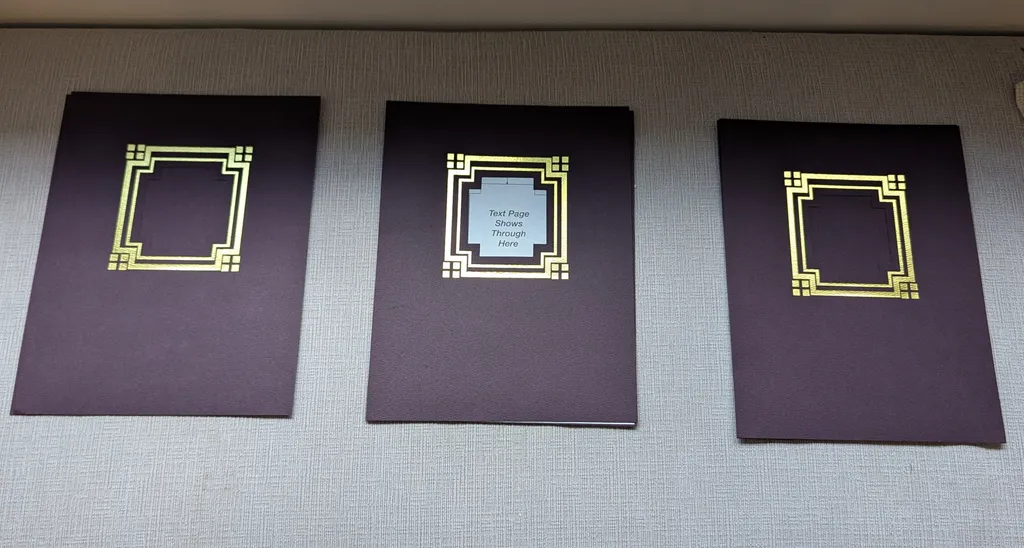 Brand New Two Piece Picture Frame Cards - Set of 15 Total photo 1