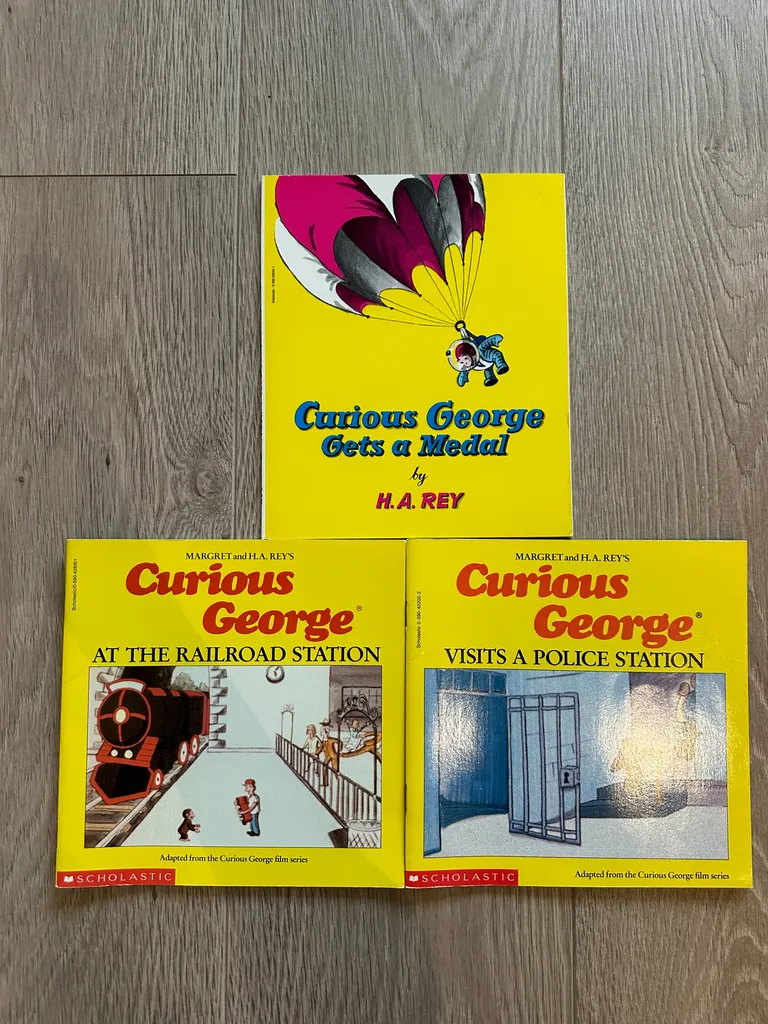 NEW Vintage Curious George Books photo 1