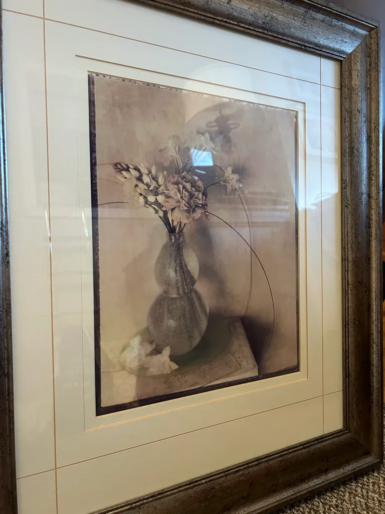 vintage looking pictures in silver frames photo 1