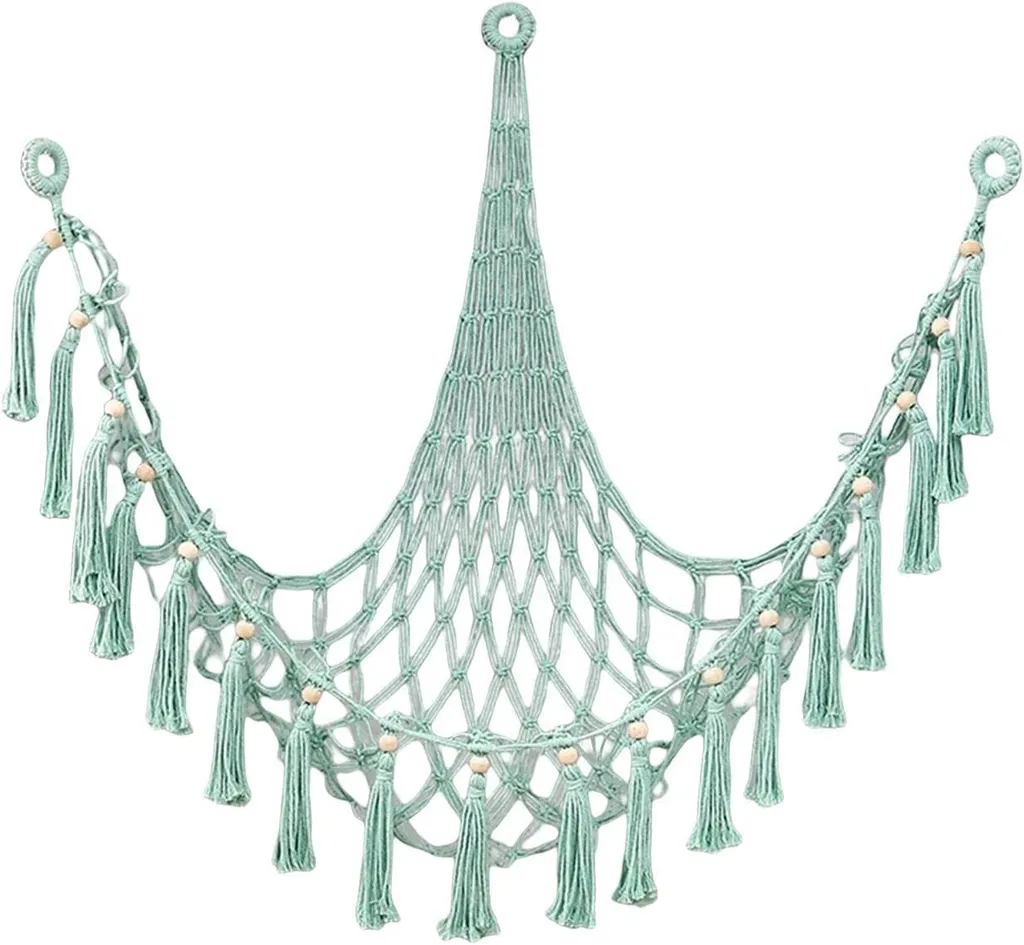 Macrame Corner Net Storage Hammock photo 1