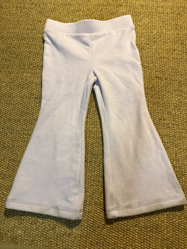 Girls lilac bell bottom pants  photo 1