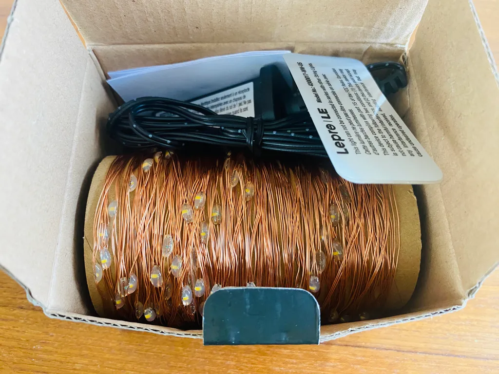 LED string lights, aka fairy lights, 20m/66’, warm white photo 1