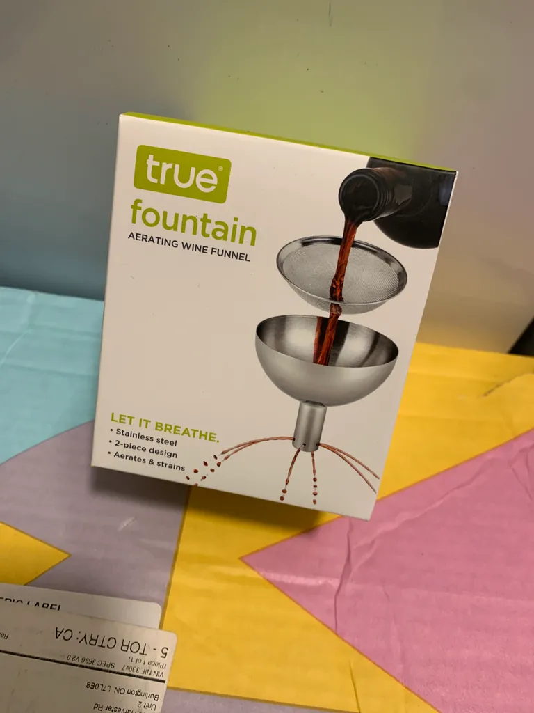 True Fountain Aerating Wine Funnel photo 1
