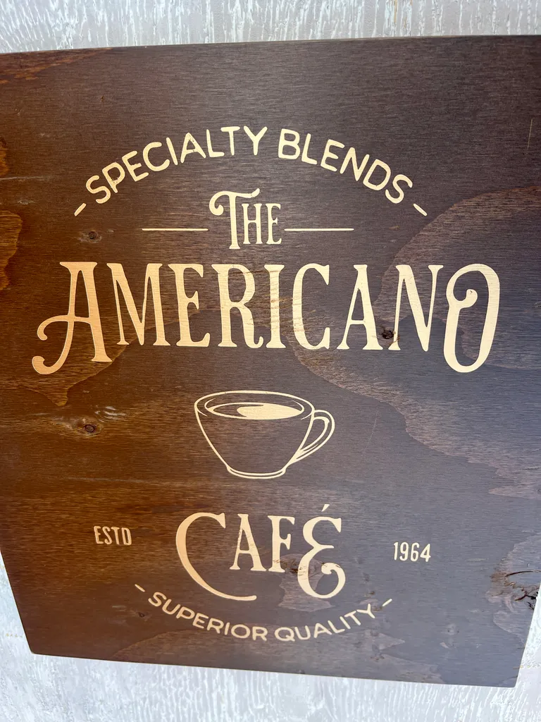 Coffee shop sign wall decor photo 1