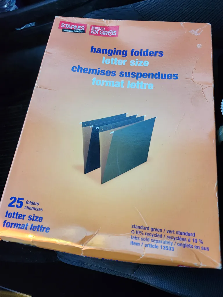 Hanging folders photo 1