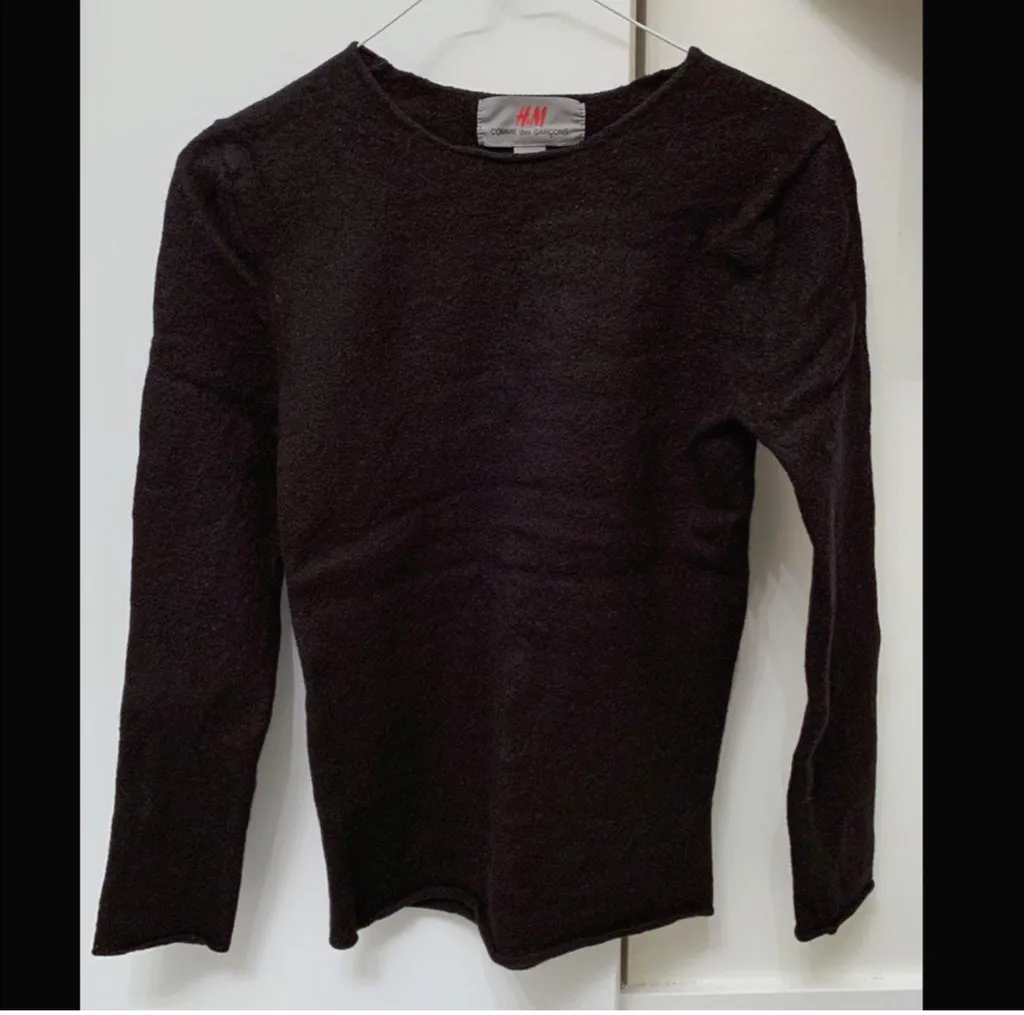 H&M Comme des Garcons Black Wool Sweater photo 1