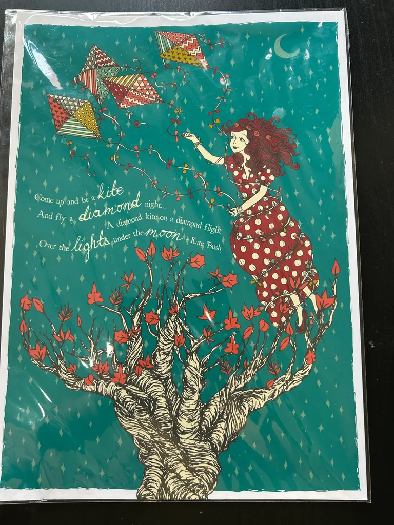 BNIP Kate Bush inspired poster art 8x10  photo 1