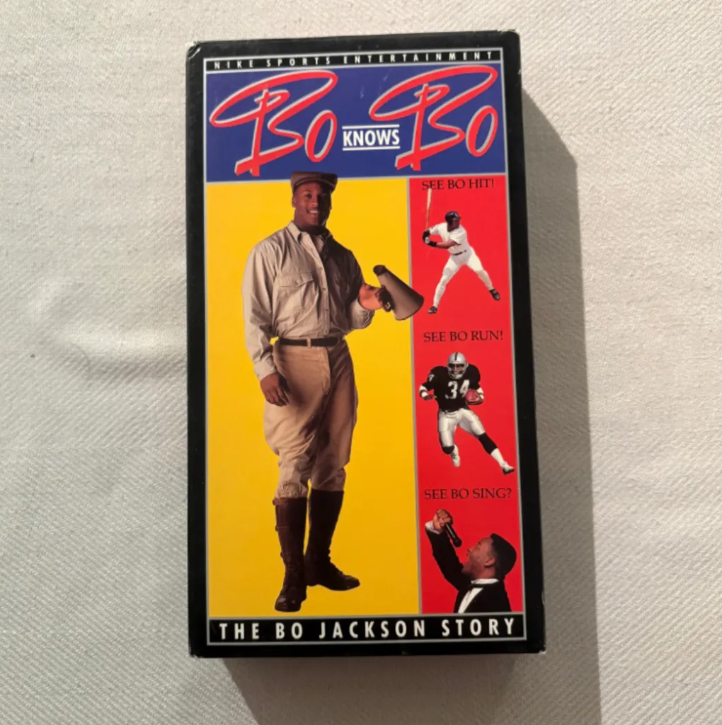 Nike bo knows bo Jackson story vhs movie cassette tape photo 1