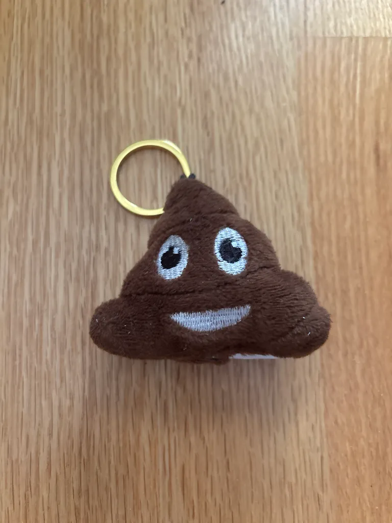 Poop emoji keychain photo 1