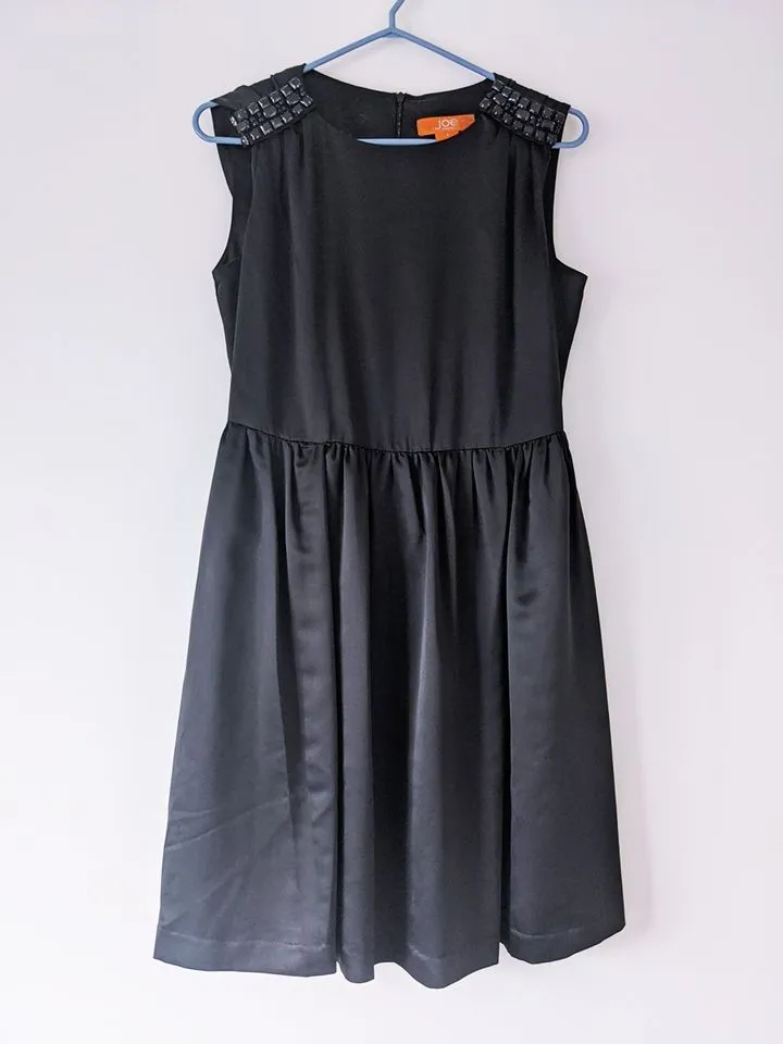 Joe Fresh Black Satin Dress photo 1