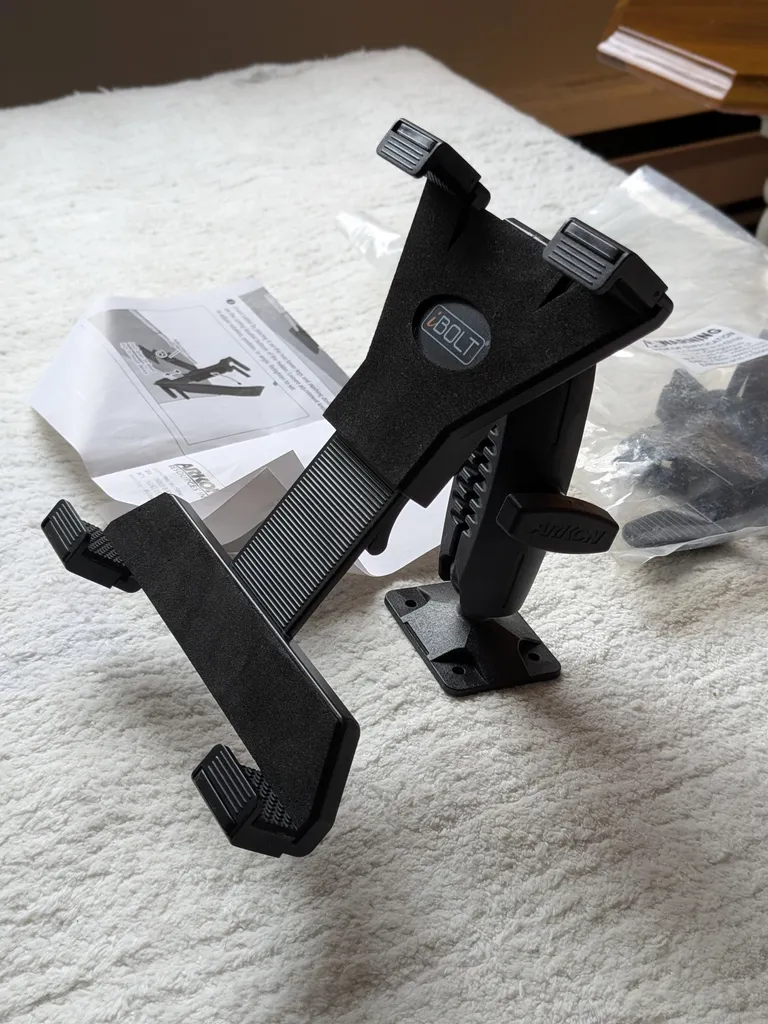 Ajustable Tablet Holder - Drill Base NEVER USED photo 1