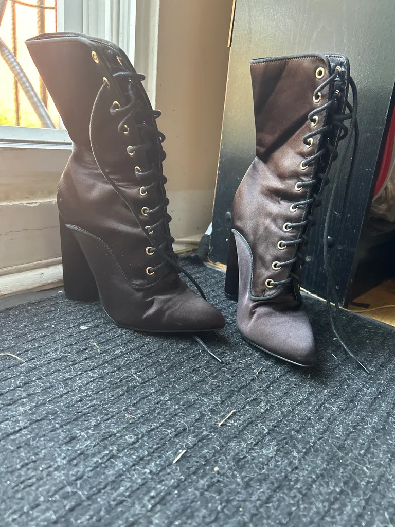 Nasty Gal Black Booties Size 5 photo 1