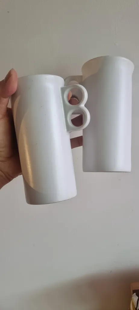 Hand thrown tall mugs photo 1