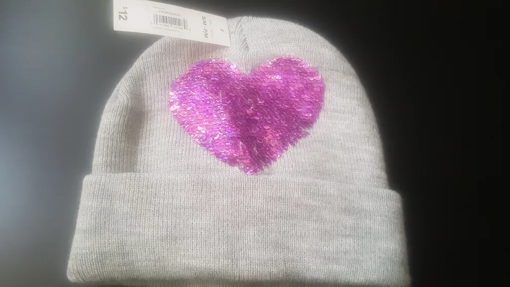 Sequined Grey Toque/Beanie photo 1