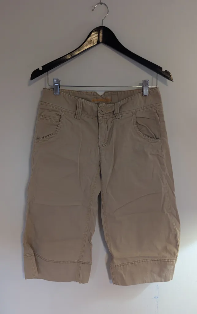 American Eagle Outfitters Khaki Bermuda Shorts - Size 6 photo 1