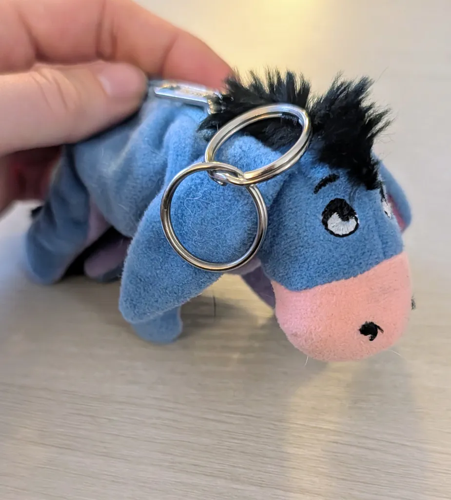 Brand New Eeyore Plush Coin Purse Keychain photo 1