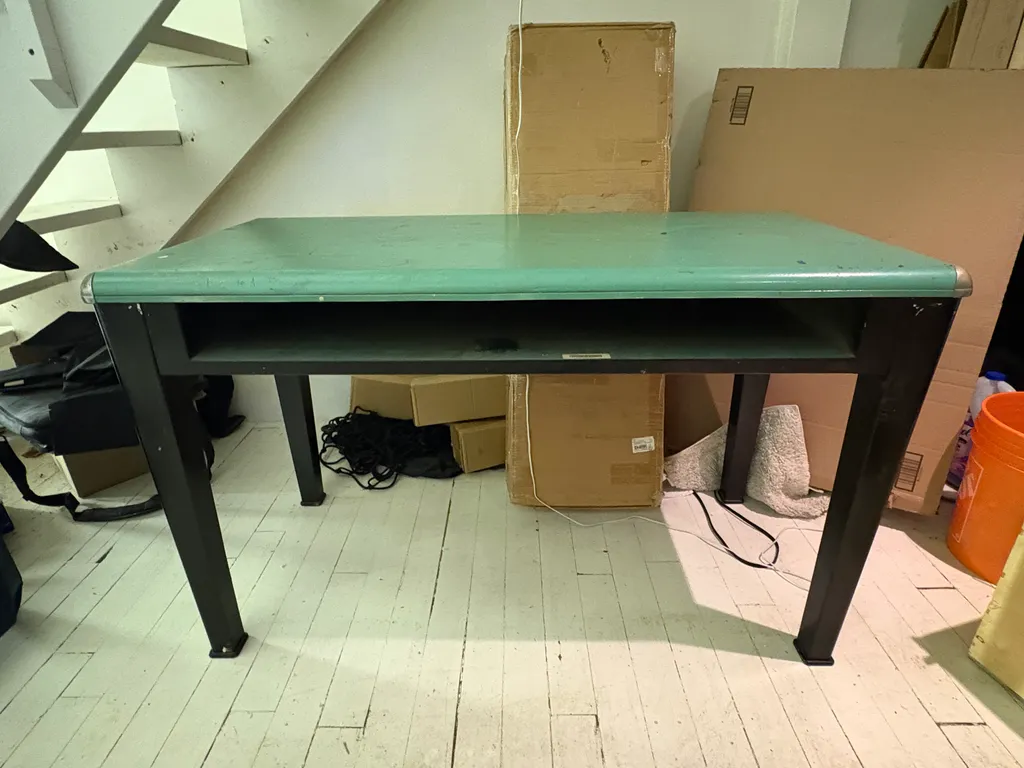 Vintage Green & Black desk  photo 1
