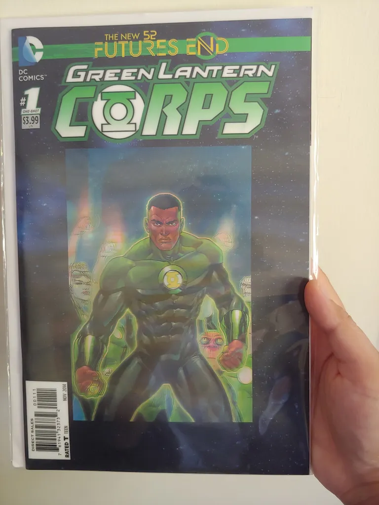 Green Lantern holographic comic photo 1