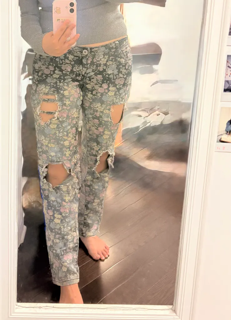 flower jeans  photo 1