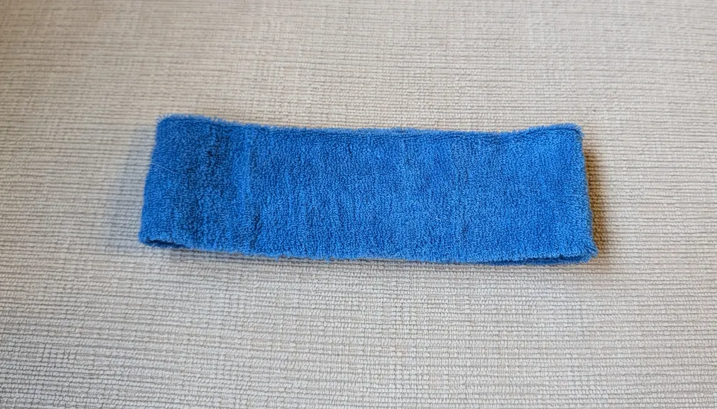 Blue Terry Cloth Sweat Headband photo 1