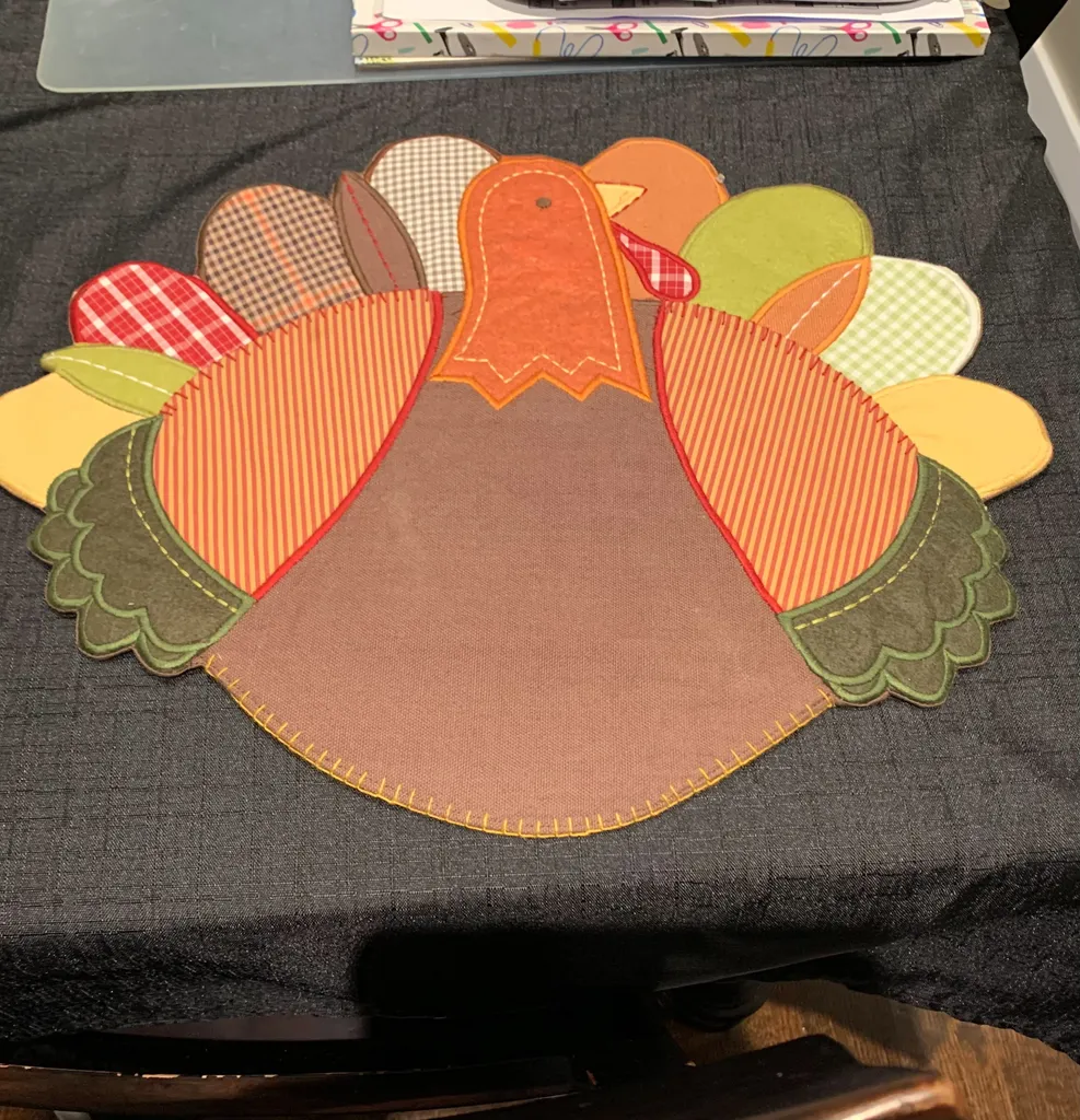Turkey placemat/Table accent photo 1
