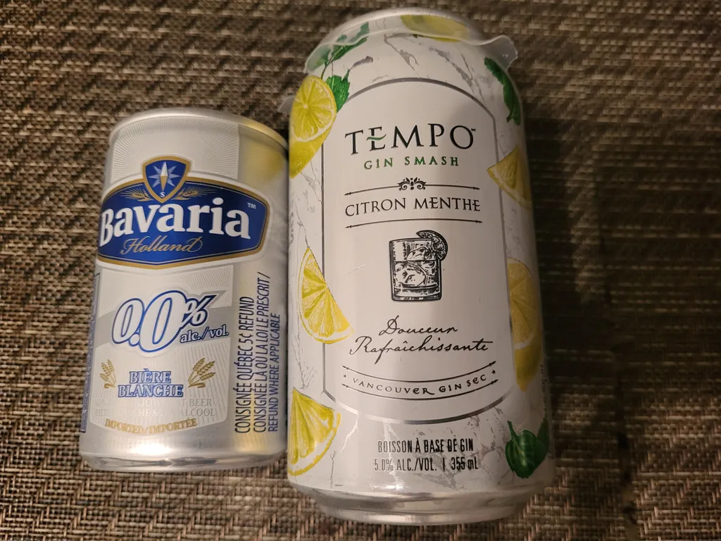 Gin drink & non-alcoholic beer photo 1