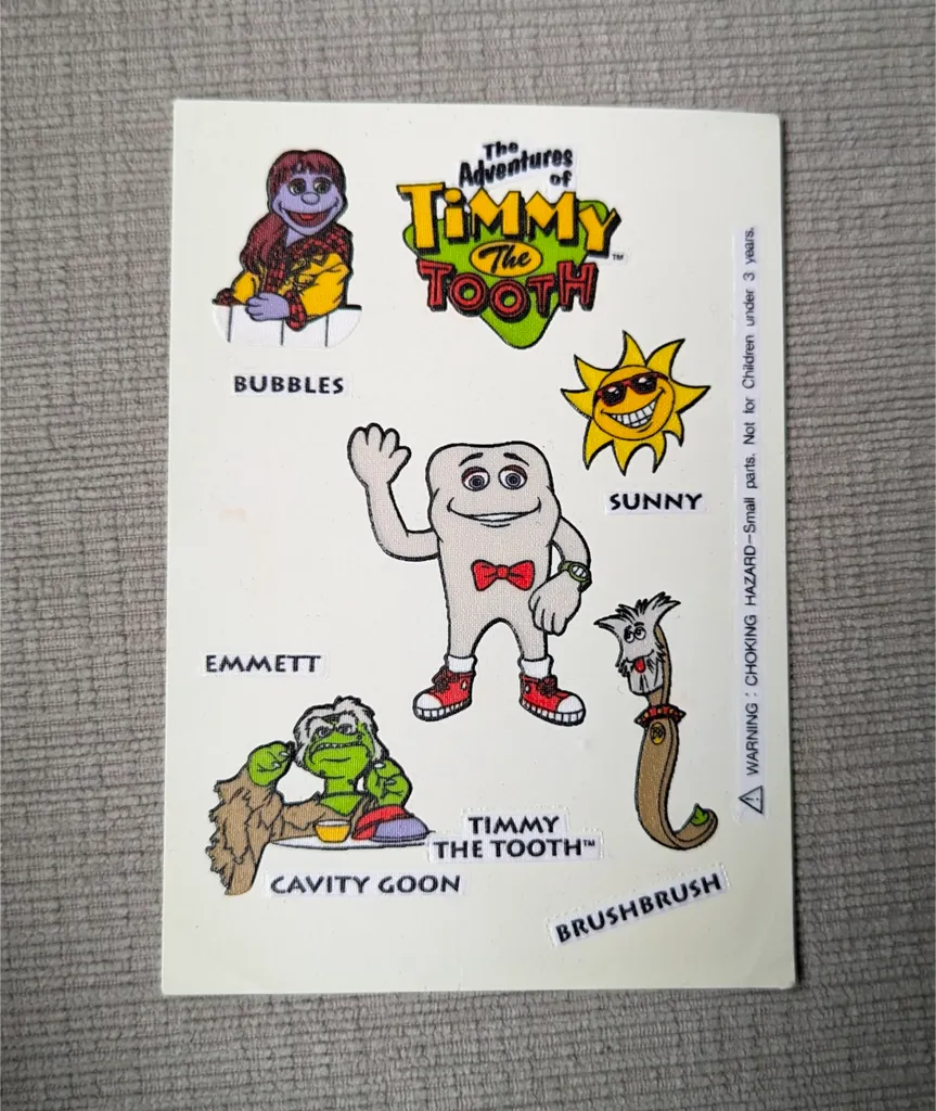 The Adventures of Timmy The Tooth Sticker Sheet photo 1
