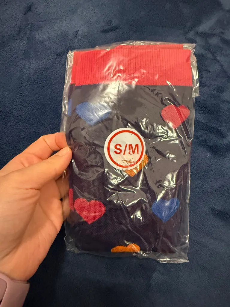 BNIP compression socks - hearts - size small  photo 1