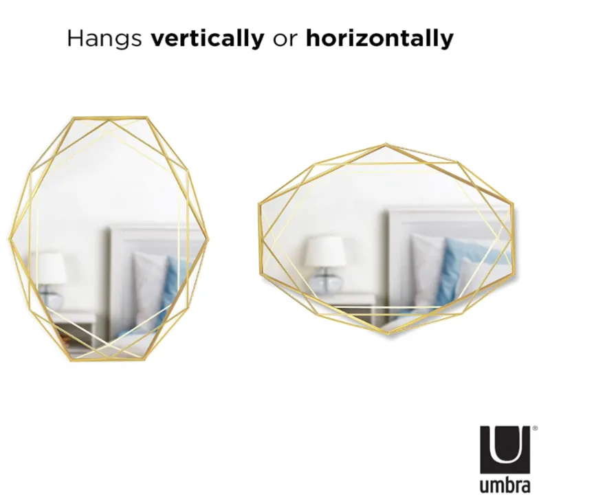 Umbra Prisma Gold wall mirror  photo 1