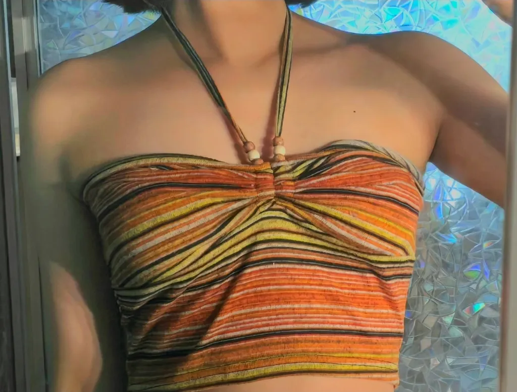 Striped Halter Top photo 1