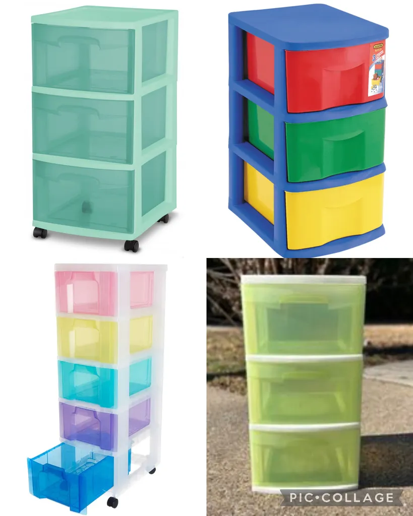 Plastic Drawer organizer carts photo 1