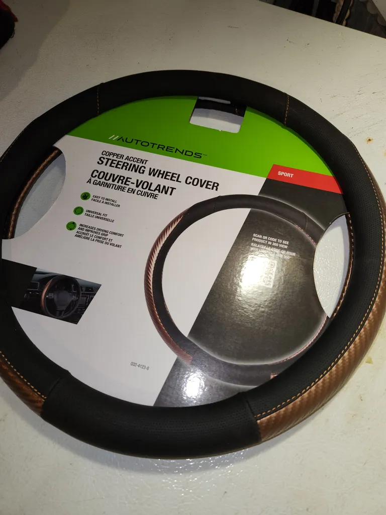 Steering wheel cover Blk Bronze photo 1