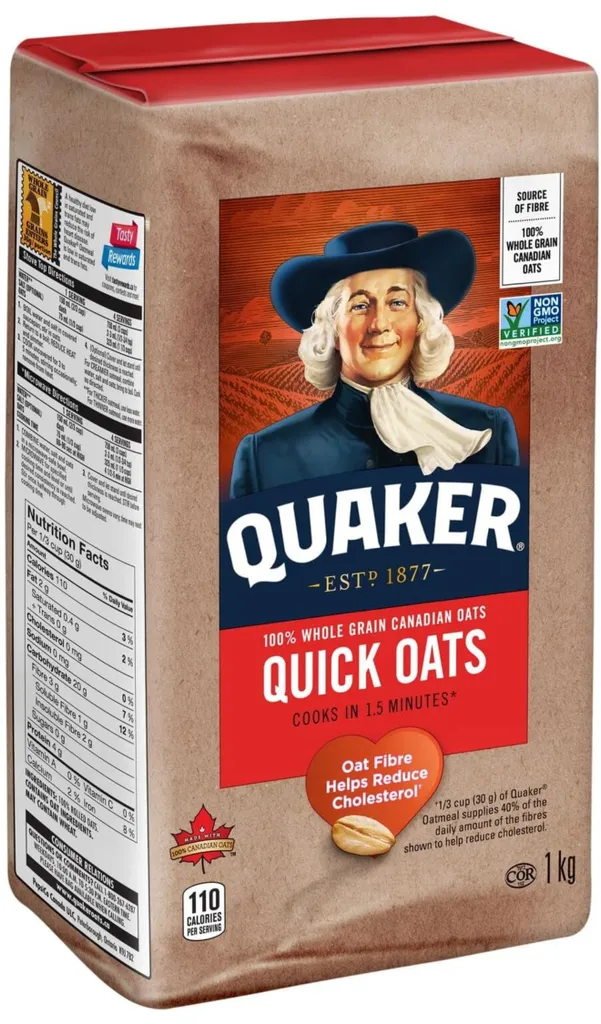 Quaker Quick Oats, 1kg photo 1