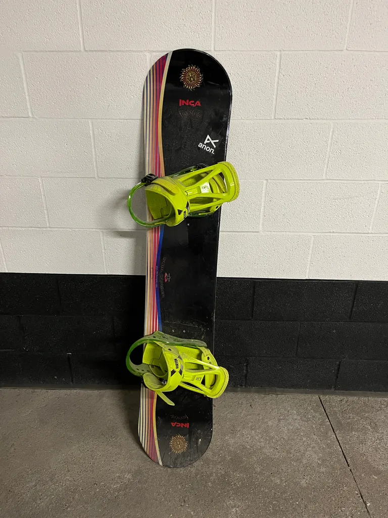 Inca Freestyle Snowboard Dual Camber (145cm) w/ Burton Bindings photo 1