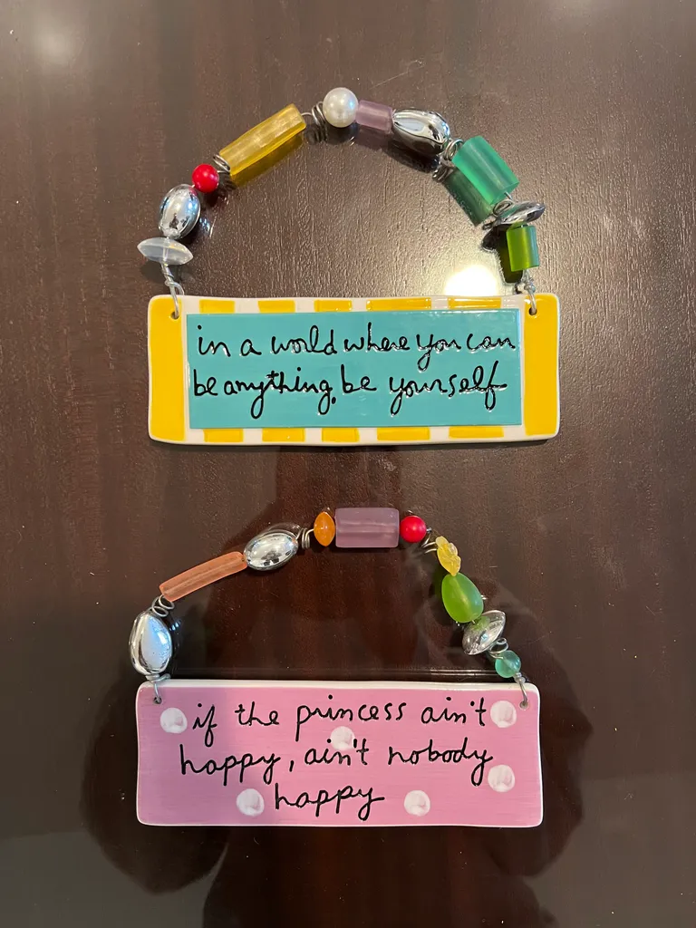 Sandra Magsamen for Dept 56 Porcelain Door Wall Sign Ceramic photo 1