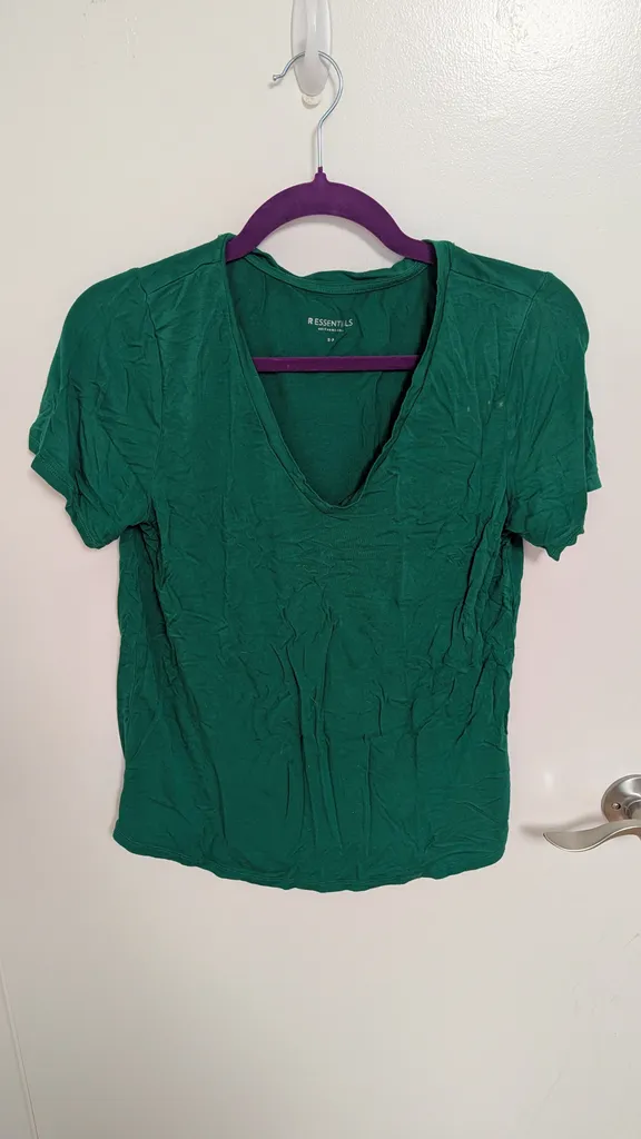 Essentials Green T-Shirt - Women's Size Medium photo 1