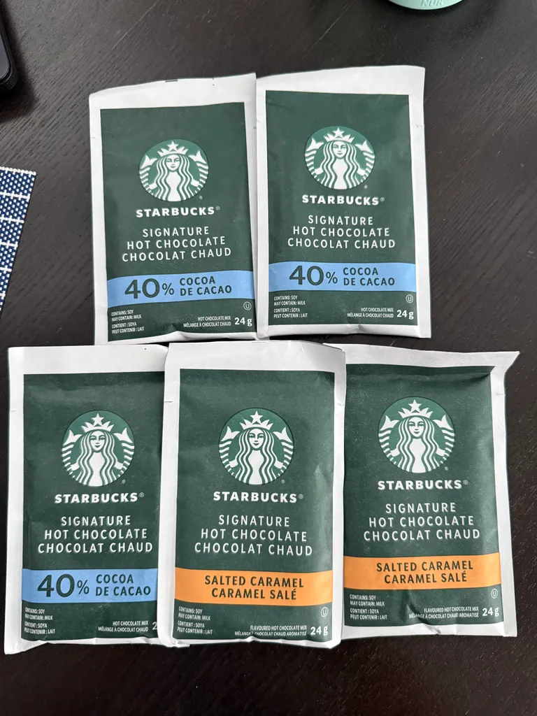 Starbucks hot chocolate packs  photo 1