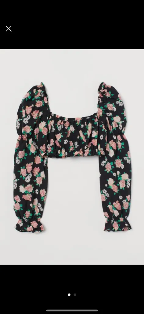 H&M Cropped blouse photo 1