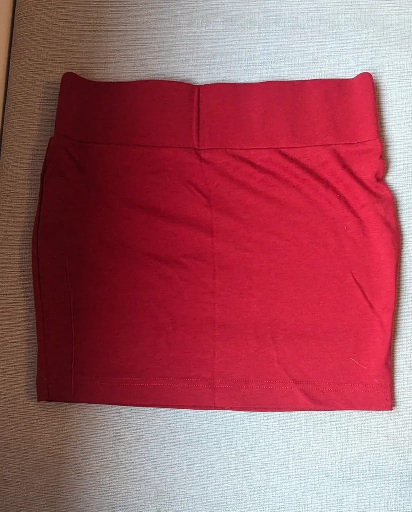 Red Mini Skirt  photo 1