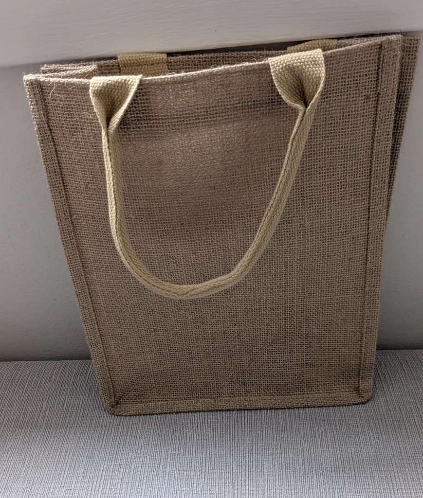 Brand New Small Jute Tote Bag photo 1