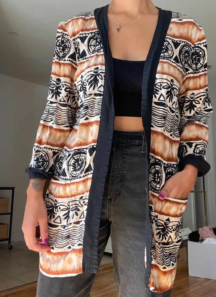 Cardigan w Fun Print photo 1