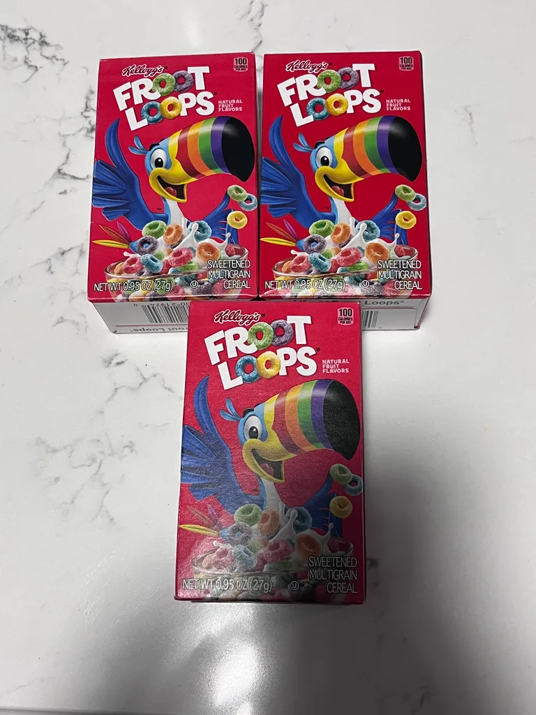 Individual fruit loop cereal boxes  photo 1